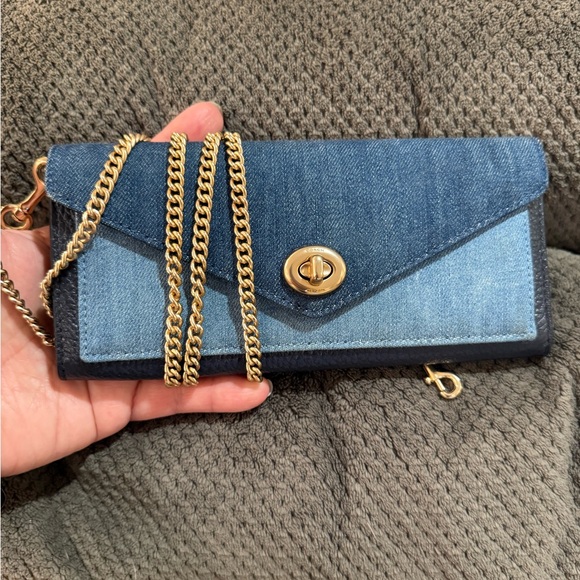 Denim Chain Wallet - Picture 1 of 3